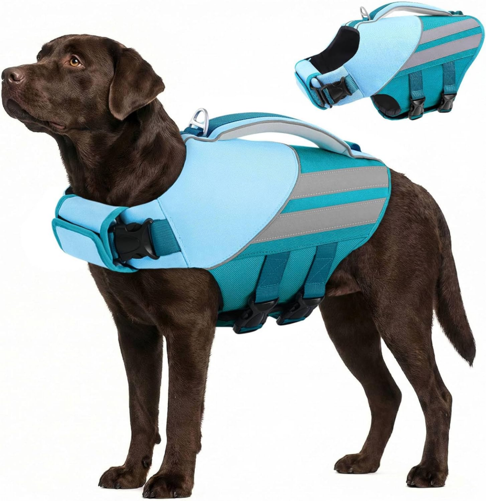 Chalecos de flotación para perros en Amazon
